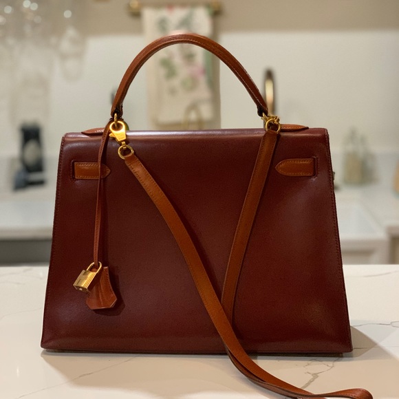 Hermès Kelly 32 Tri-Color; Vintage - Picture 2 of 8